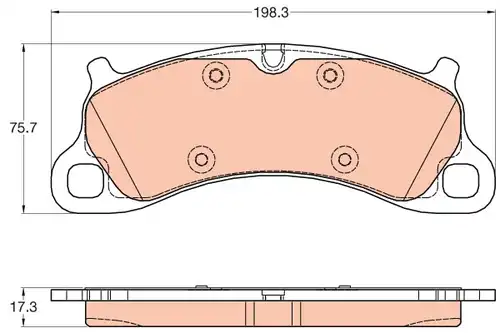 накладки TRW GDB2057