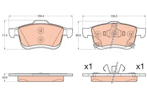 накладки TRW GDB2060