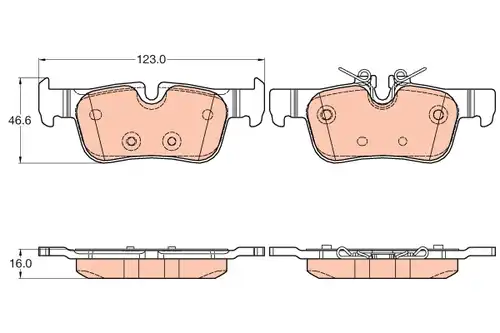 накладки TRW GDB2063