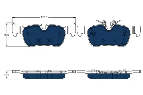 накладки TRW GDB2063BTE