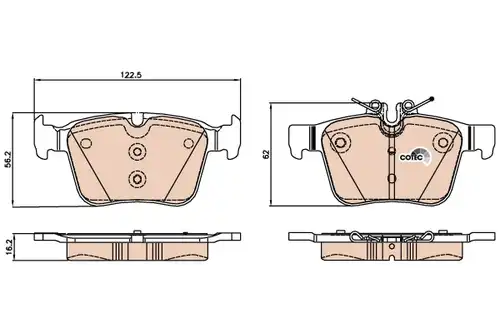 накладки TRW GDB2071