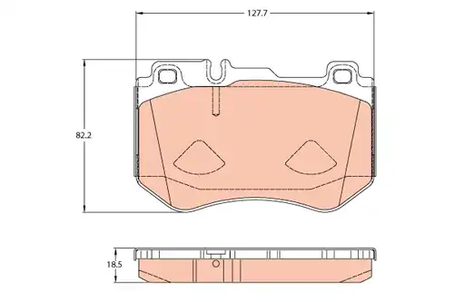 накладки TRW GDB2078