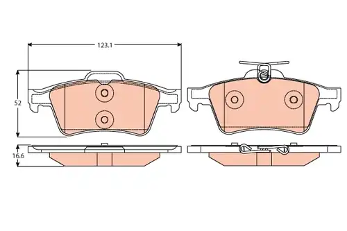 накладки TRW GDB2086