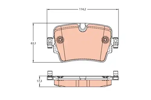 накладки TRW GDB2095