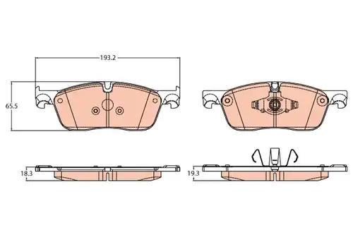 накладки TRW GDB2100