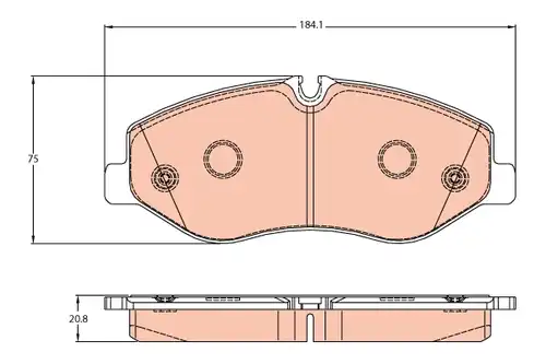 накладки TRW GDB2103