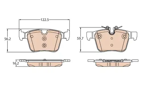 накладки TRW GDB2110