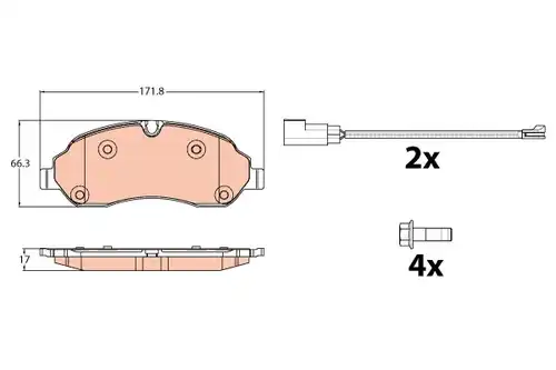 накладки TRW GDB2117