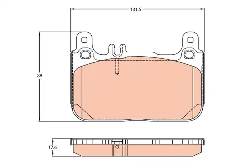 накладки TRW GDB2118