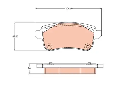 накладки TRW GDB2136