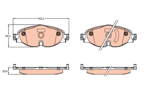 накладки TRW GDB2143