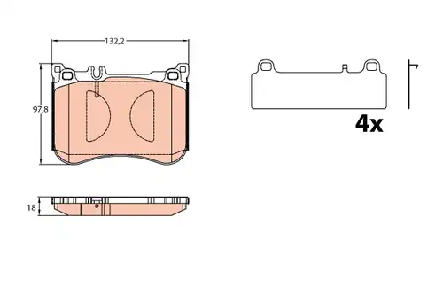 накладки TRW GDB2144