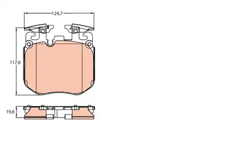 накладки TRW GDB2147