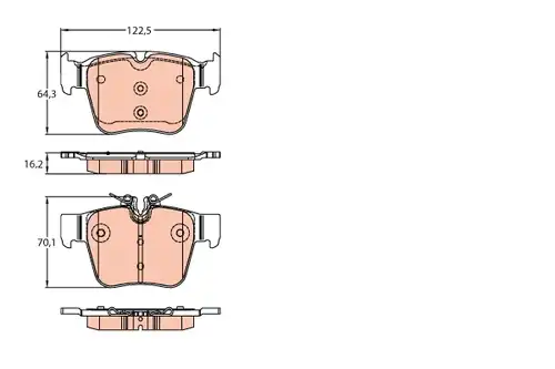 накладки TRW GDB2154