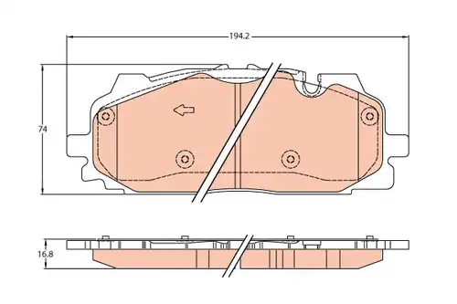 накладки TRW GDB2158