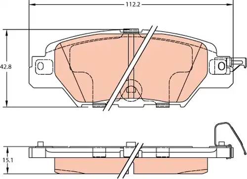 накладки TRW GDB2163