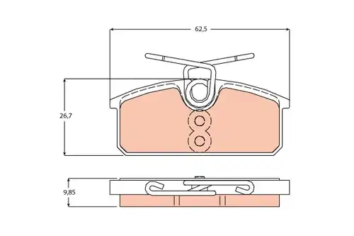 накладки TRW GDB2165