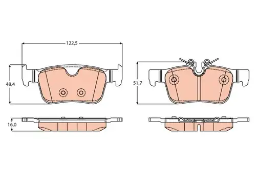 накладки TRW GDB2168