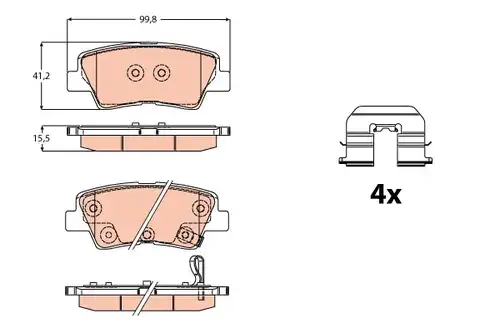 накладки TRW GDB2173