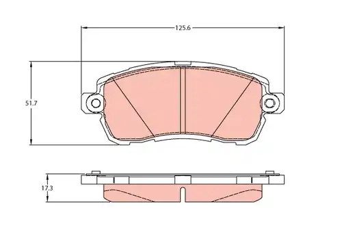 накладки TRW GDB2176