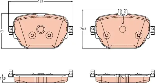 накладки TRW GDB2191