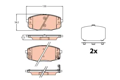 накладки TRW GDB2192