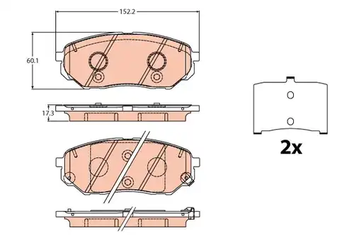 накладки TRW GDB2195