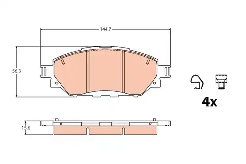 накладки TRW GDB2196