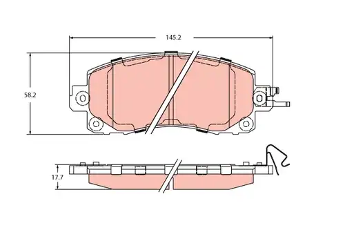 накладки TRW GDB2216