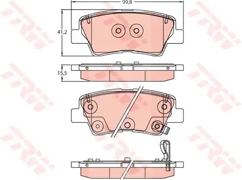 накладки TRW GDB2242