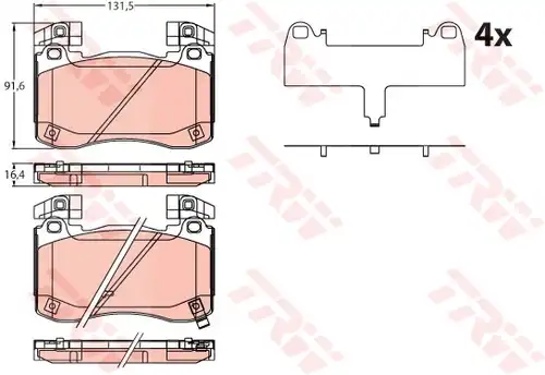 накладки TRW GDB2254