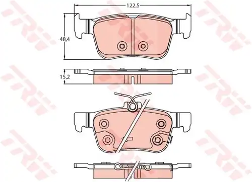 накладки TRW GDB2256