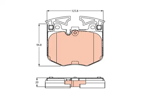 накладки TRW GDB2260