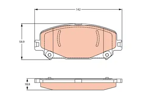 накладки TRW GDB2268