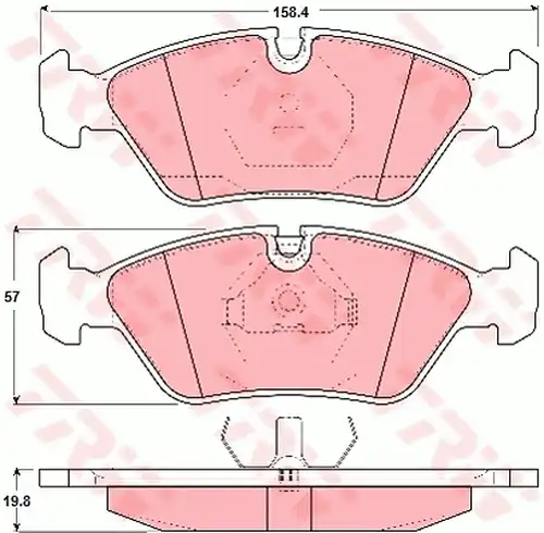 накладки TRW GDB298