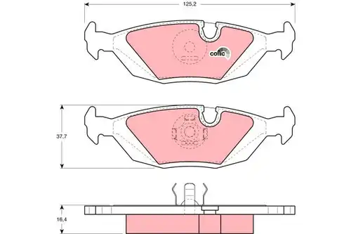 накладки TRW GDB299