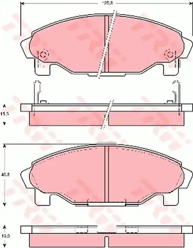 накладки TRW GDB3071