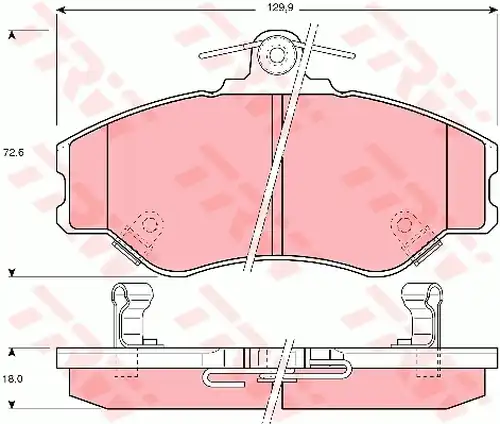 накладки TRW GDB3089