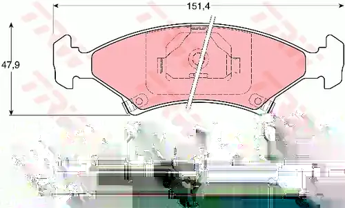 накладки TRW GDB3096