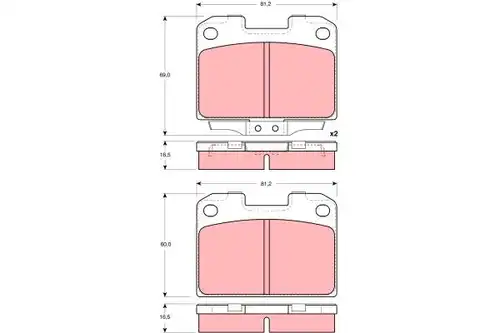 накладки TRW GDB3104