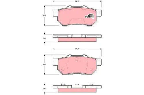 накладки TRW GDB3113