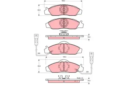 накладки TRW GDB3134