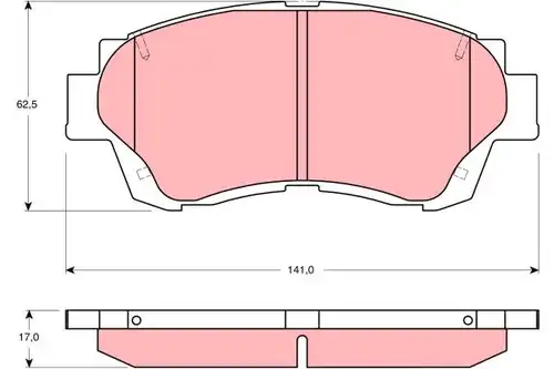 накладки TRW GDB3155