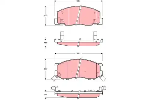 накладки TRW GDB3157