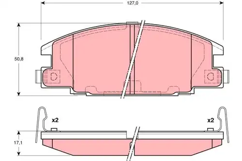 накладки TRW GDB3161