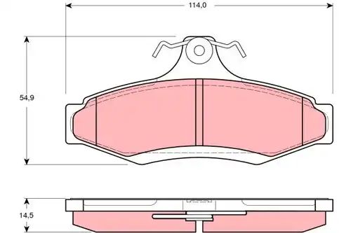 накладки TRW GDB3172