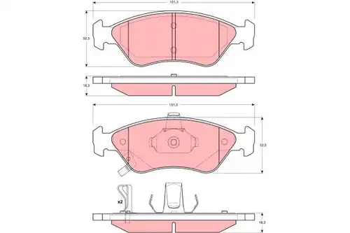 накладки TRW GDB3173