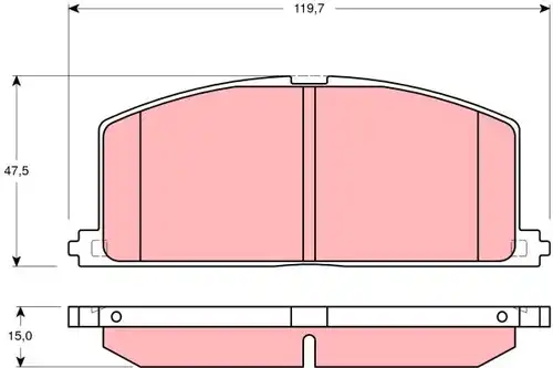 накладки TRW GDB3184