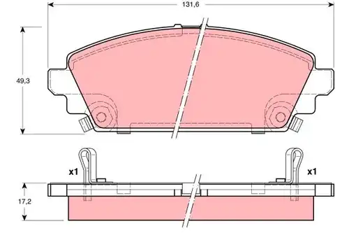 накладки TRW GDB3189