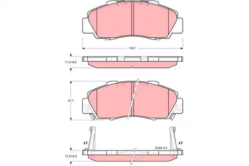 накладки TRW GDB3196